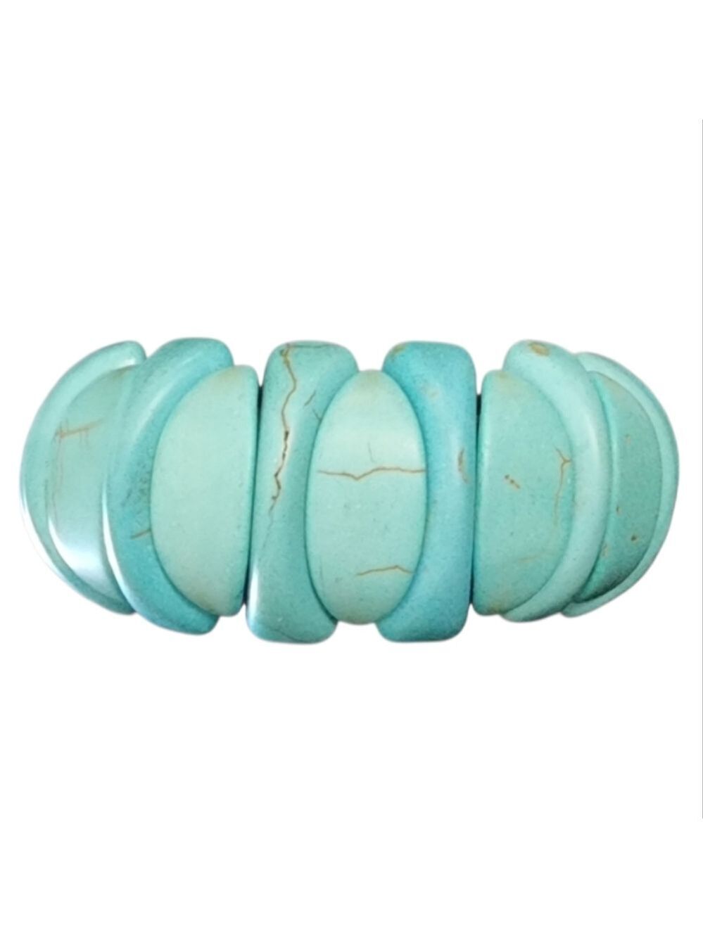 Turquoise Howlite Stone Stretch Bracelet